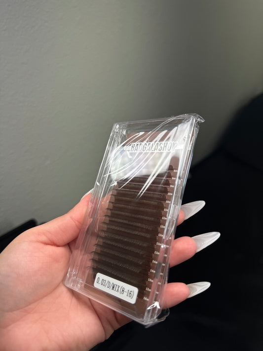Dark Brown Lash Trays